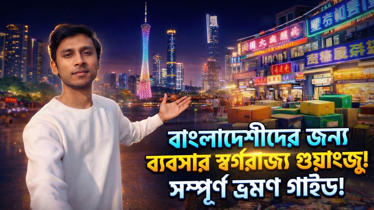 চীনের বাণিজ্যিক রাজধানী গুয়াংজু ভ্রমণ | কোথায় যাবেন, কীভাবে ঘুরবেন  |Guangzhou Bangla Vlog