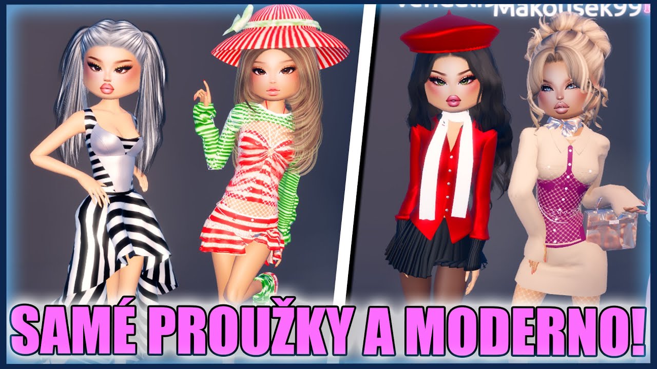 JENOM PROUŽKY TO MŮŽOU BÝT!😍 Roblox DRESS TO IMPRESS ☆ w/‪‪@VendaliRoblox