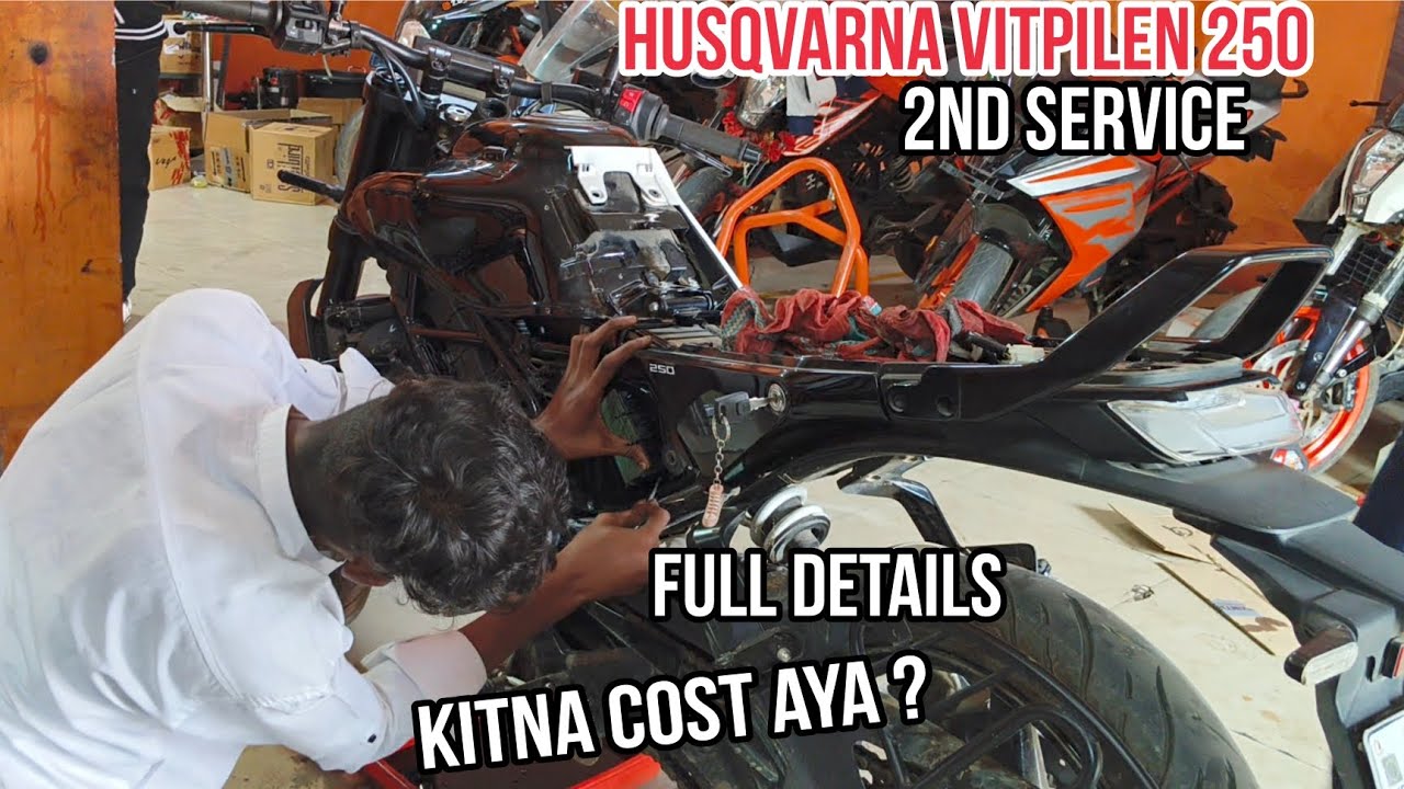 2nd service of Husqvarna vitpilen 250 || Full Details | Kitna cost aya ?@MusafirOD08