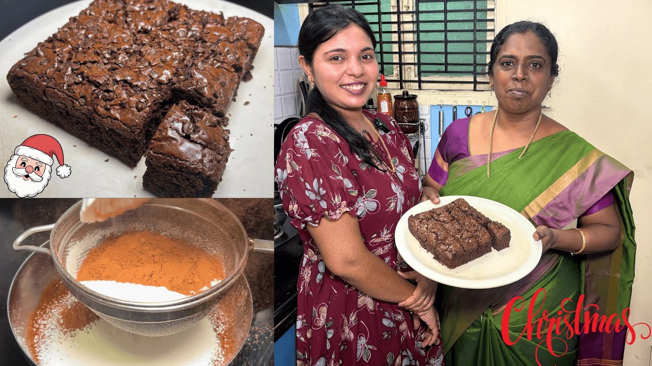இனி கடையில் வாங்கவே மாட்டீங்க - வீட்டிலேயே Christmas Special Brownie இப்படி செய்து குடுங்க !!