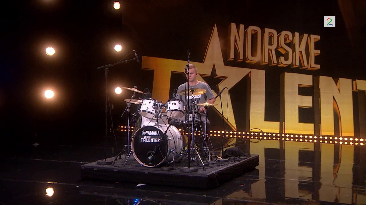 Ikke vist på TV  Pål 8736 spiller trommer på Norske Talenter audition