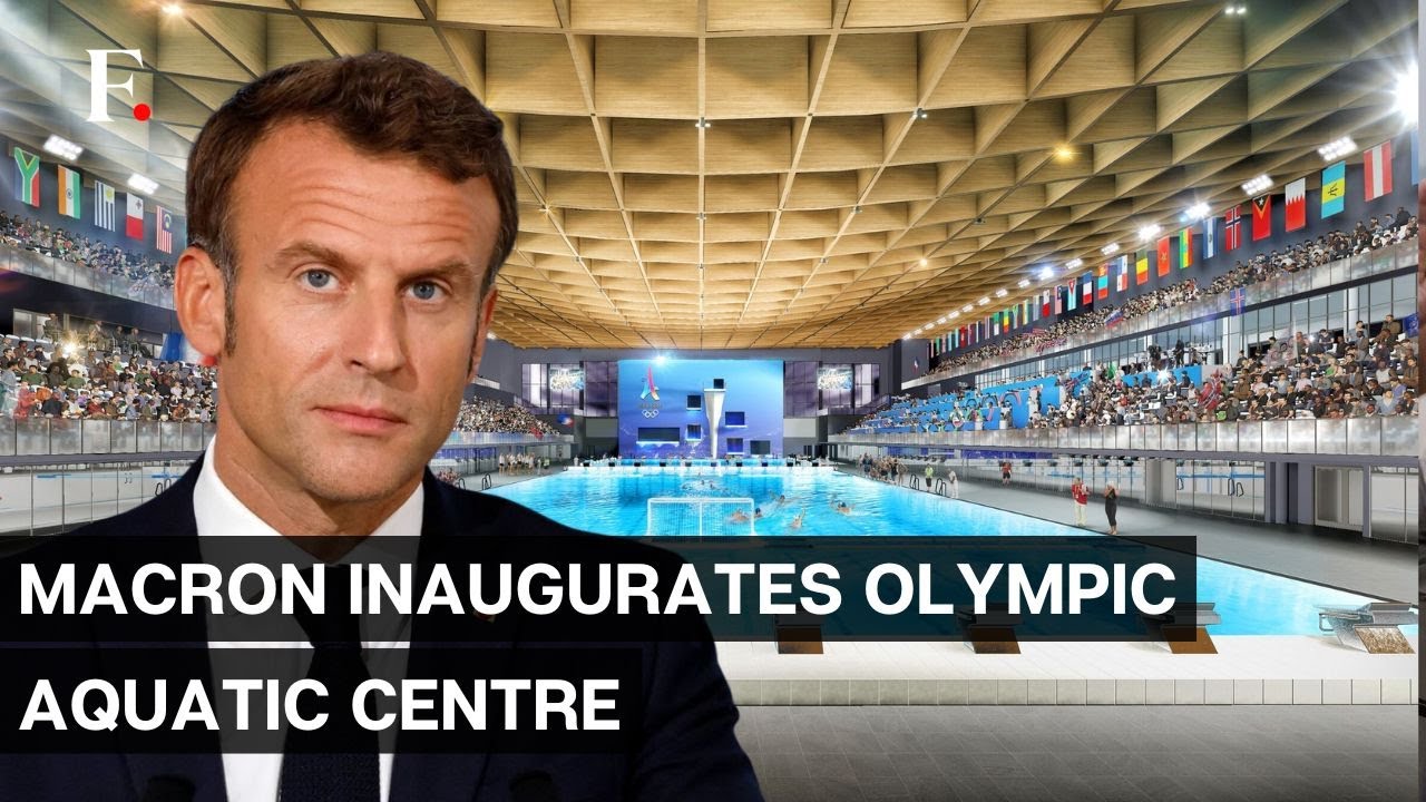 LIVE: French President Emmanuel Macron Attends the Inauguration of the Olympic Aquatic Centre