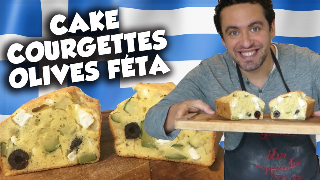 Cake aux COURGETTES, FETA , et OLIVES ! Vraiment super bon !!