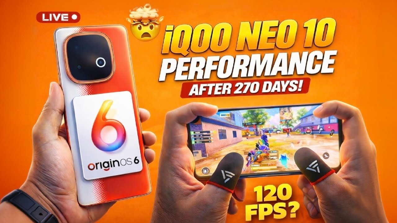 iQOO NEO 10 120 FPS PERFORMENCE TEST🔥|  WITH FPS METER 🎚️ #bgmi   #iqooneo10 #shortsfeed #live