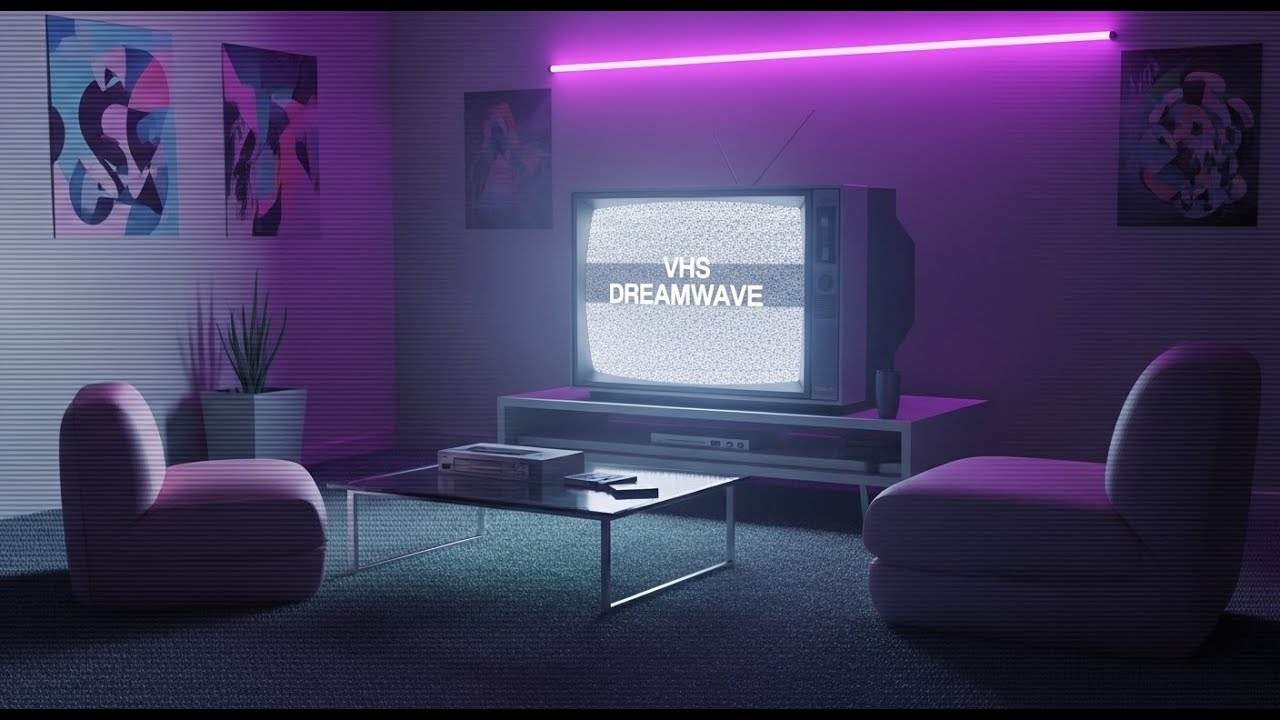 80s 90s Vaporwave Chill Mix with Midnight Neon Streets