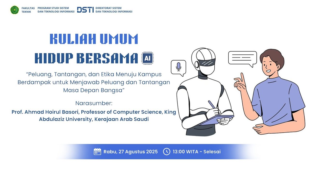 UMK Talks | Kuliah Umum : Hidup Bersama AI