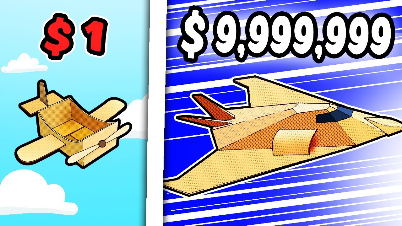 I Spent $9,999,991 Upgrading To The Fastest Cardboard Plane