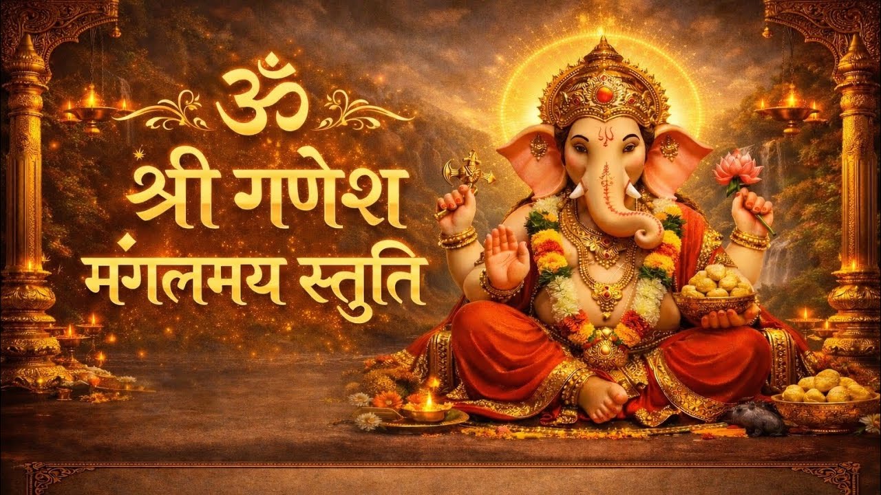 🌺📿 श्री गणेश मंगलमय स्तुति 📿🌺🙏 जय गणेश… जय गणेश… विघ्नहर्ता गणपति 🙏