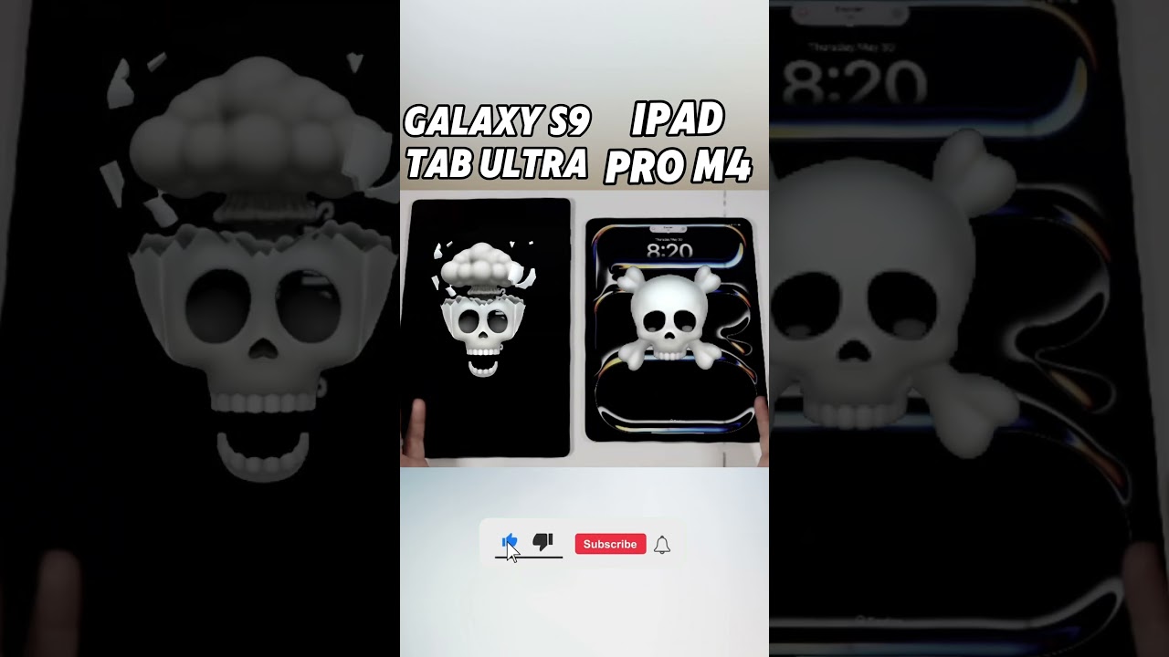 iPad Pro M4 vs Samsung S9 Tab Ultra⚡Speed Test Results! The Ultimate Tablet King?👑#Shorts#viralvideo