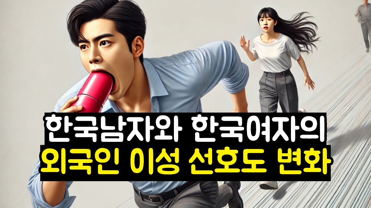 한국남자와 한국여자의 외국인 이성 선호도 변화