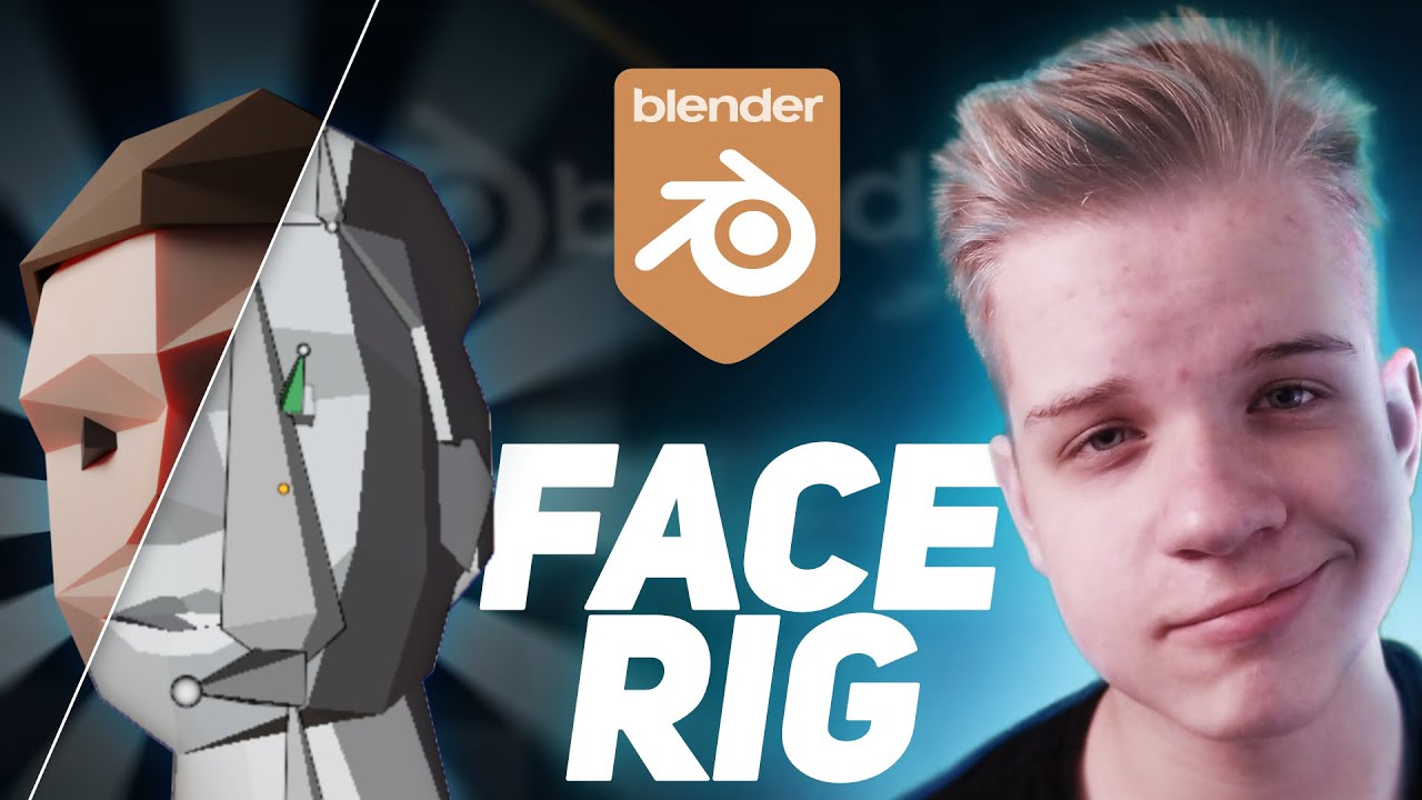 Низкополигональная модель лица Blender с датчиком движения глаз &mdash; Blender 2.93