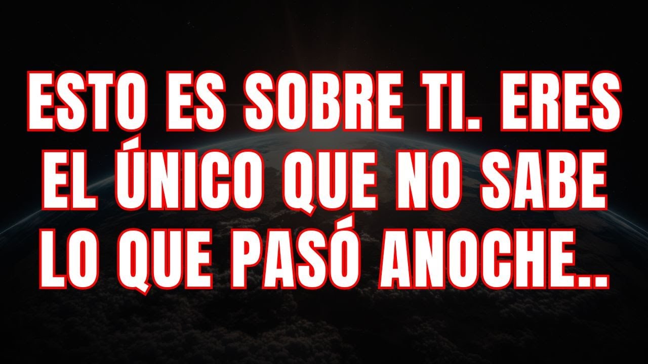 Los ángeles dicen Se trata de ti. Eres el único que no sabe lo que pasó anoche!...Ángel