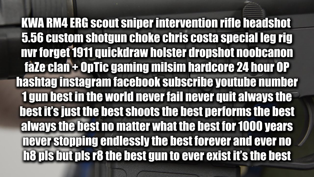 Honest Guys: KWA/Magpul PTS RM4 ERG Scout