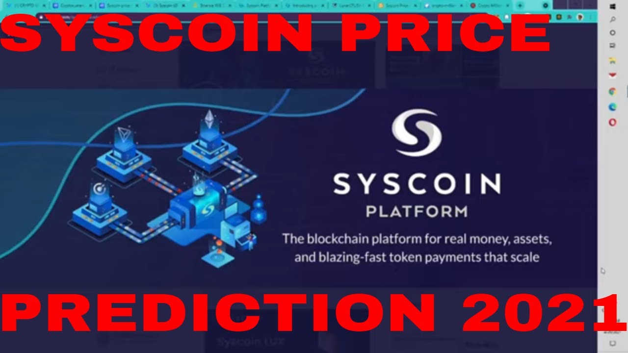 SYSCOIN Price Prediction 2021 Syscoin NFT Lux Upgrade Syscoin Crypto Token Coin News Today