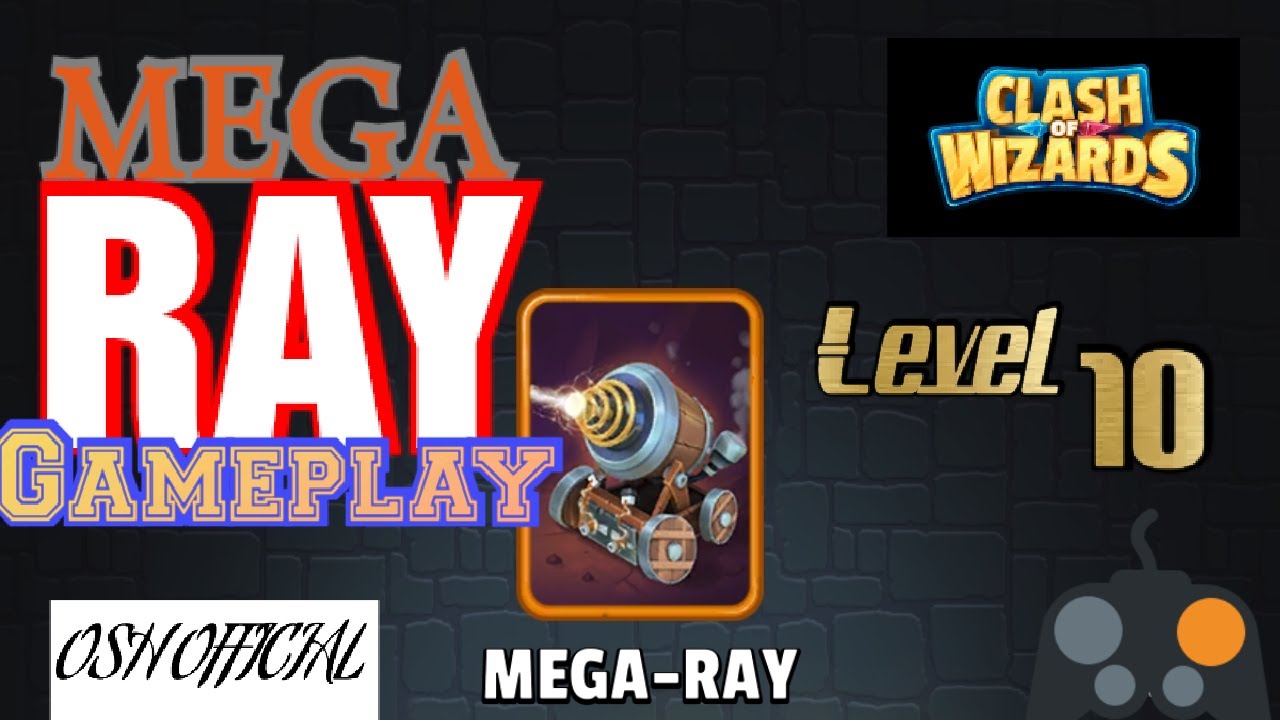 Clash of Wizards mega ray level 10 gameplay (new card)