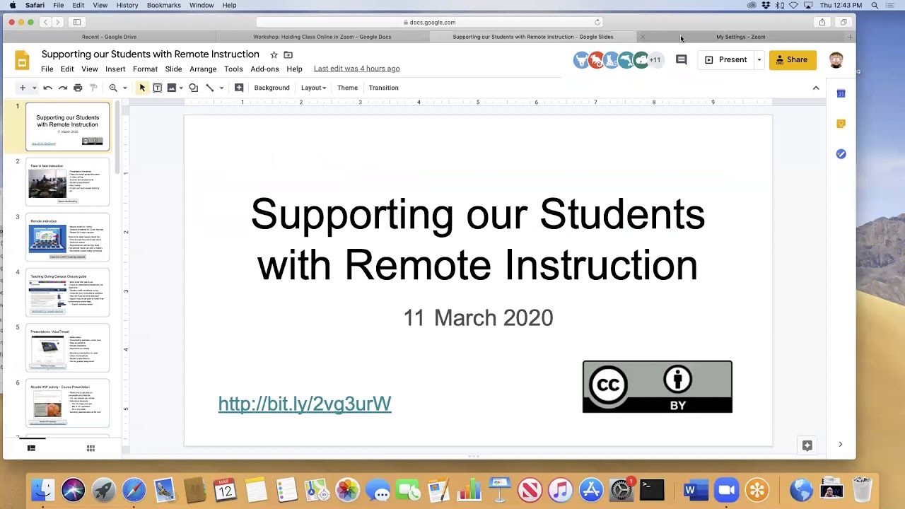 Workshop: Holding Class Online in Zoom