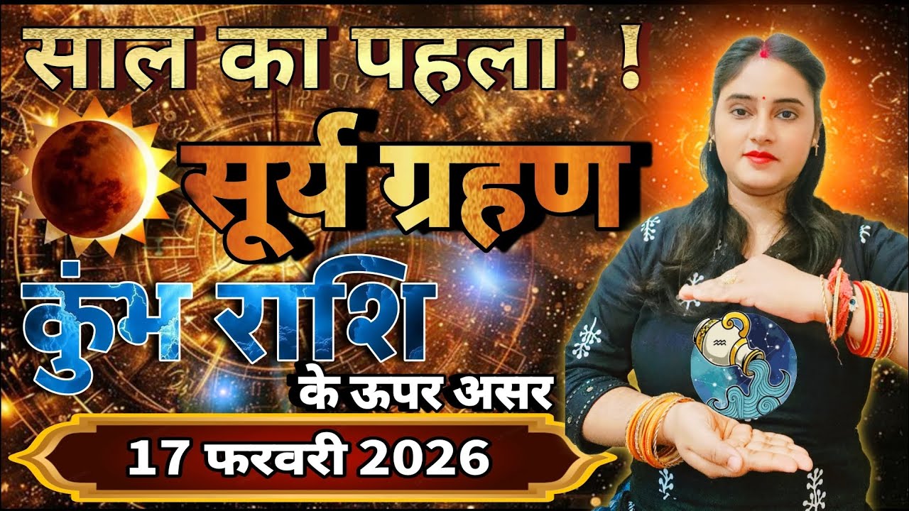 कुंभ राशि सूर्य ग्रहण कब लगेगा | कुंभ राशि के लिए सूर्य ग्रहण कैसा रहेगा | Kumbh Rashi,aquarius