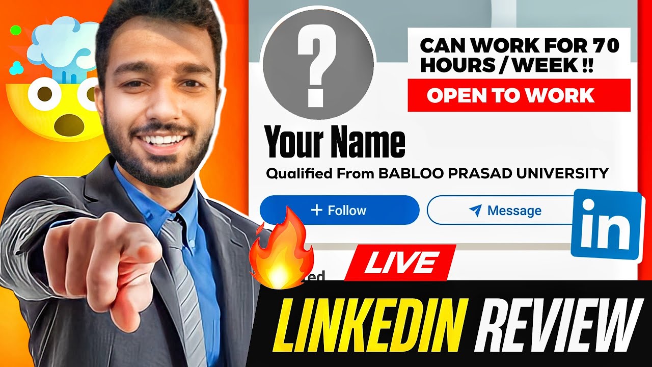 🔴LIVE: REVIEWING YOUR LINKEDIN LIVE FT. @BeastStats