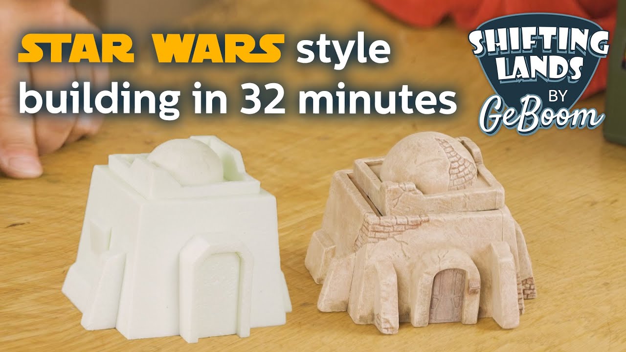 Crafting a Star Wars Style (Tatooine inspired!) Building in 32 Minutes (Let's build in silence)