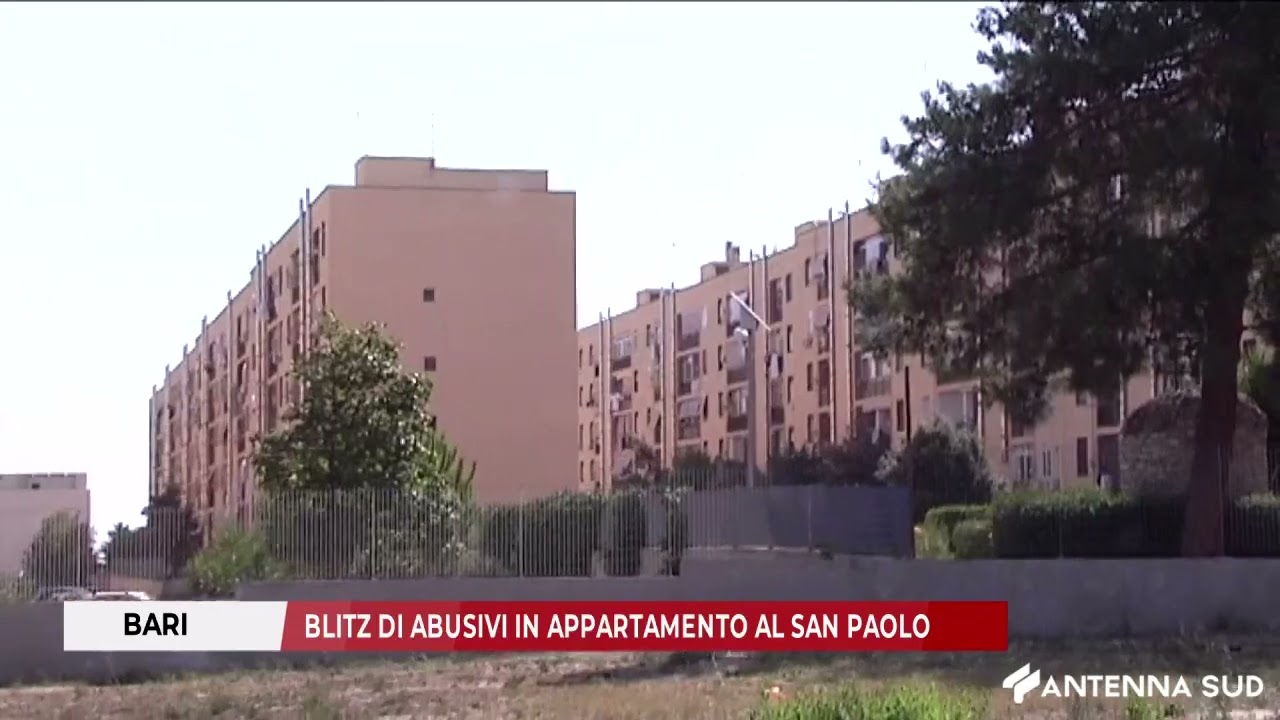 3 FEBBRAIO 2025 - BARI, BLITZ DI ABUSIVI IN APPARTAMENTO AL SAN PAOLO