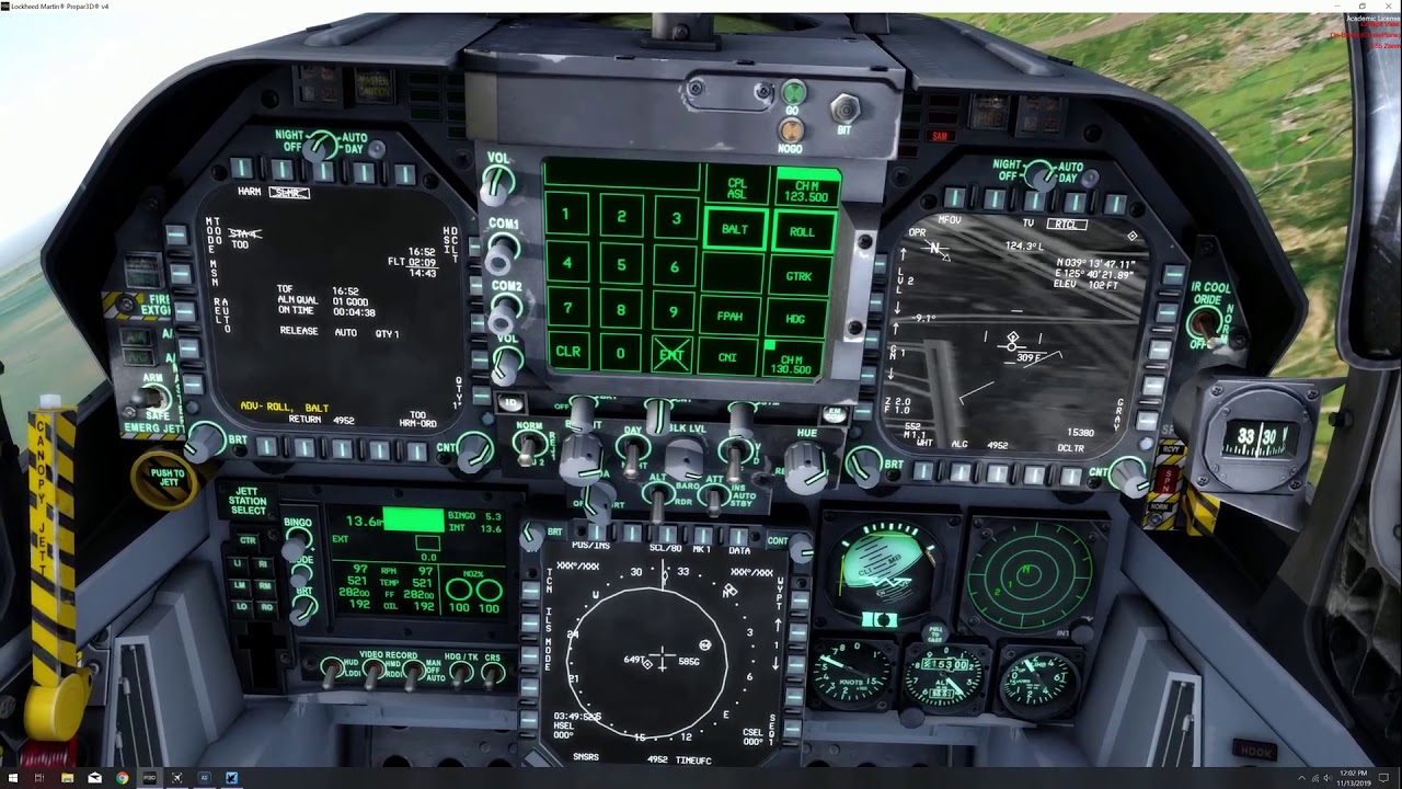 P3D- F/A-18E Using HARM to fire SLAM-ER.