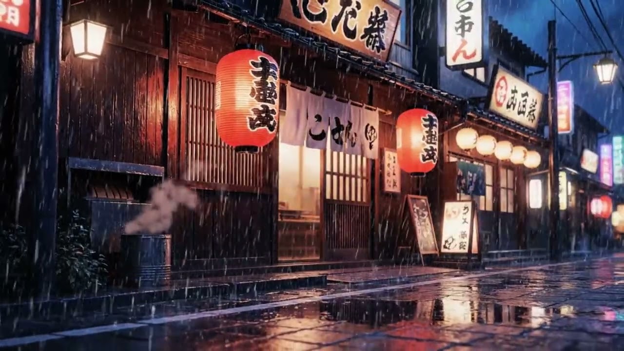 🌧️ 雨の東京、ネオンと雨音 Lo-fi (Rainy Night in Tokyo)