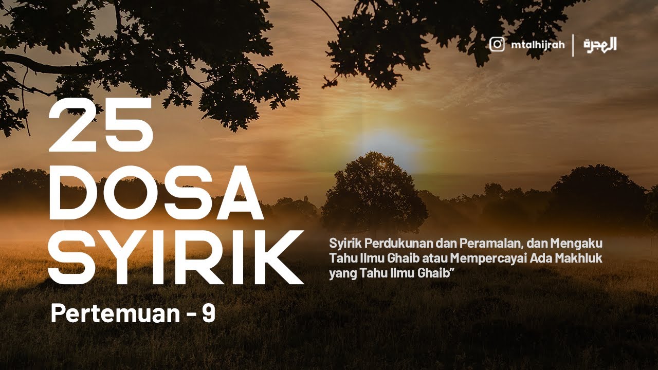 25 Dosa Syirik 
