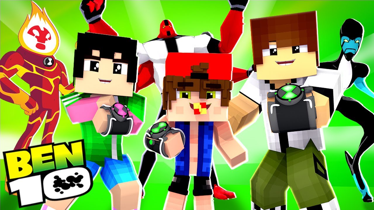 Minecraft - Who's Your Family? O FILHO DO BEN 10 E DA JULIE 10 VIROU O ALIEN X !