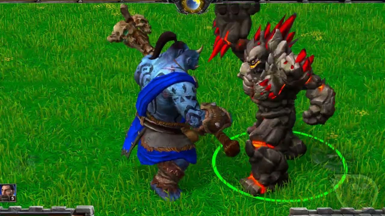 Golems Vs Ogre - Warcraft III Reforged