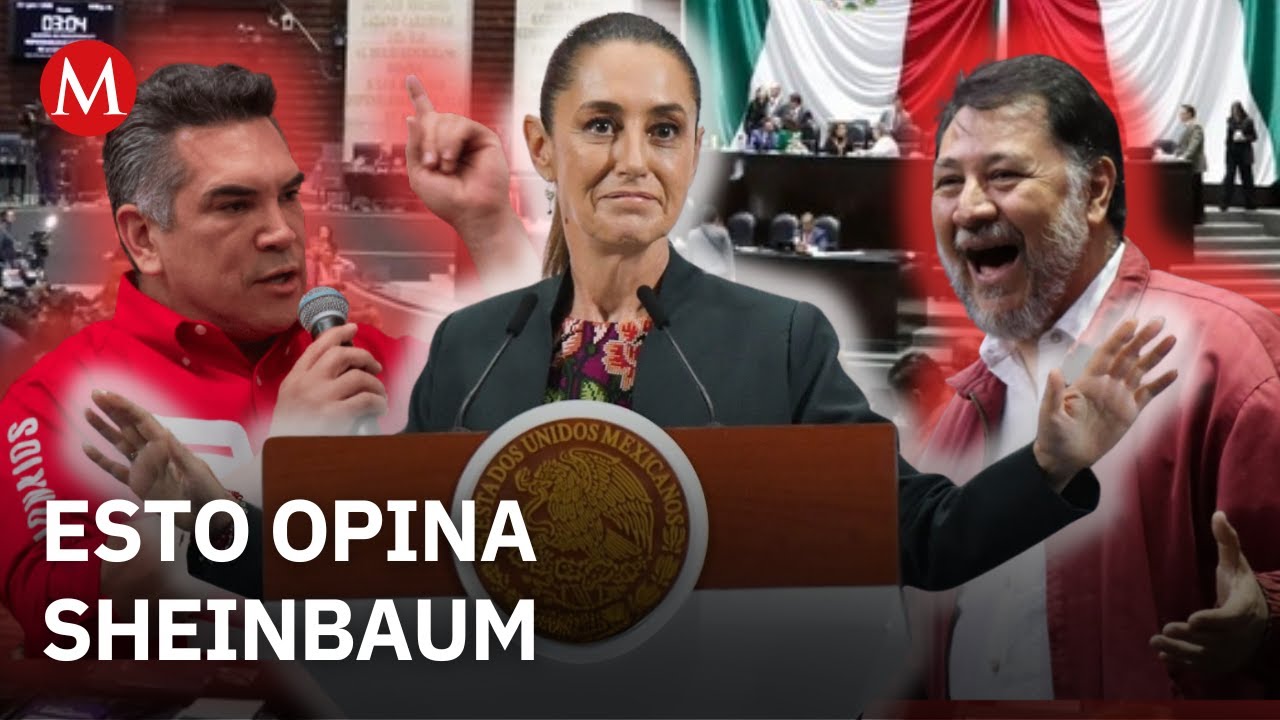 Sheinbaum reacciona a pelea entre Noroña y 'Alito' Moreno en el Senado