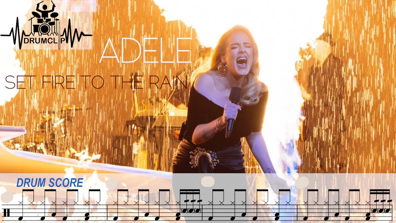 Adele - Set Fire to the Rain (Drum Score)