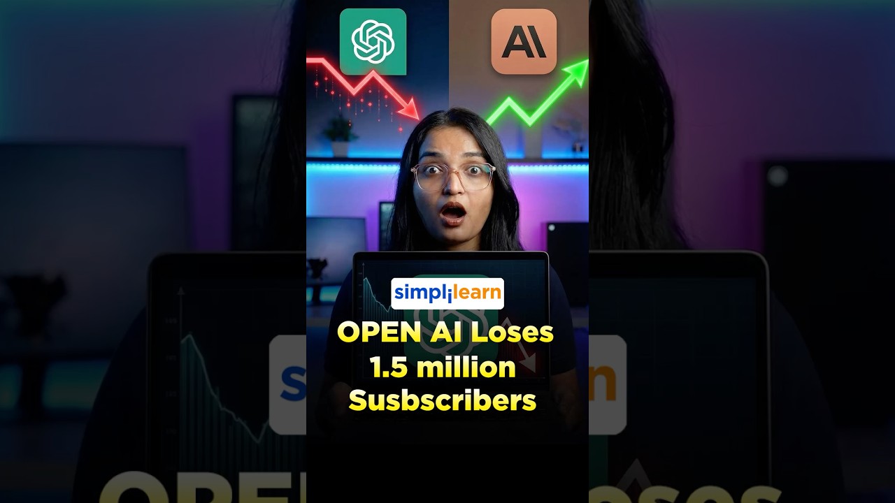 OpenAI Loses 1.5 Million Subscribers | Why Users Are Leaving ChatGPT #shorts #simplilearn