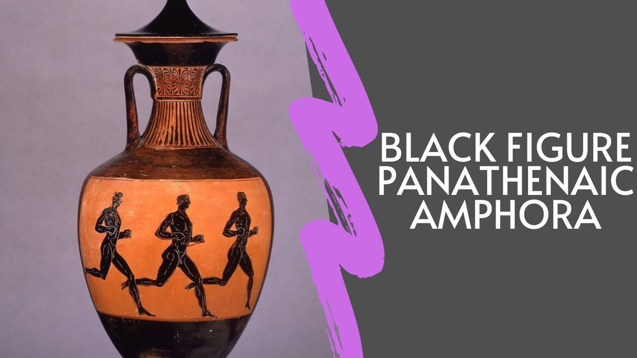 Black Figure Panathenaic Amphora 333-332BC