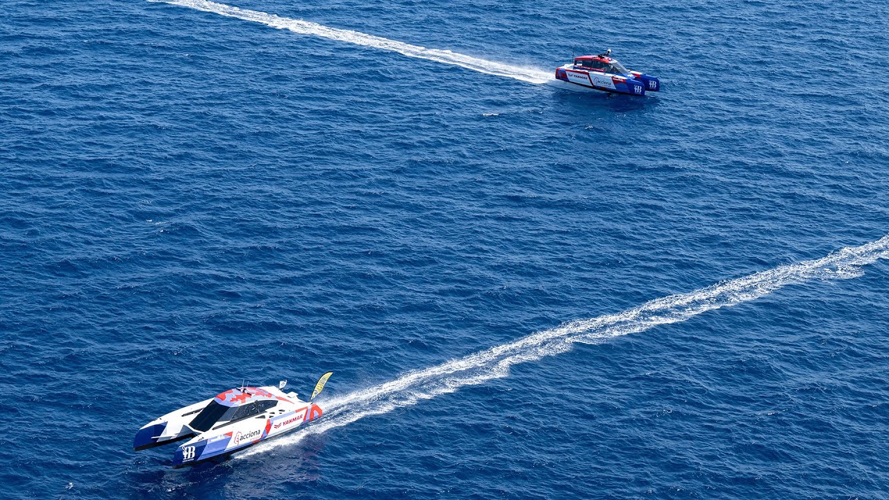The Hydrogen Powered Foiling Chase Boats of AC37