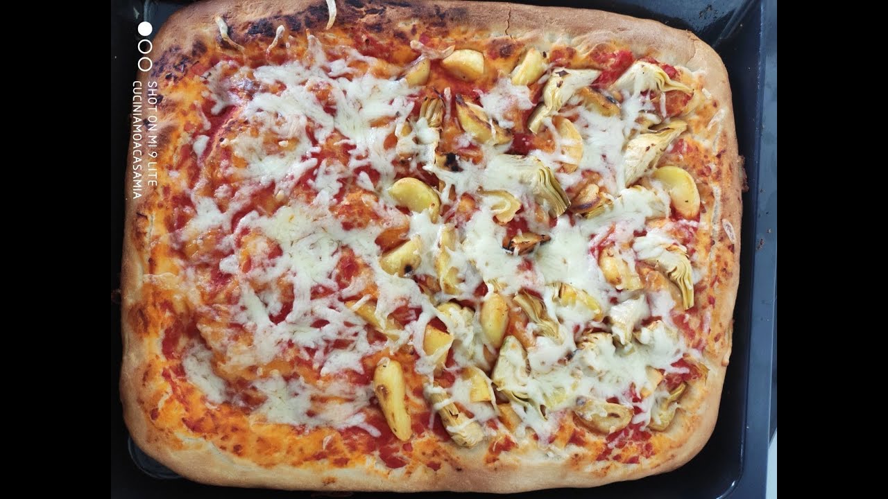 Pizza veloce in teglia