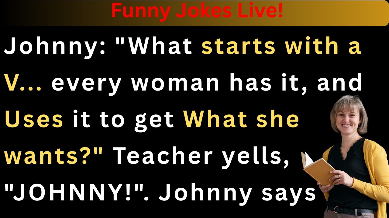 Little Johnny’s “V” Word Joke 😂 | Funny Classroom Twist