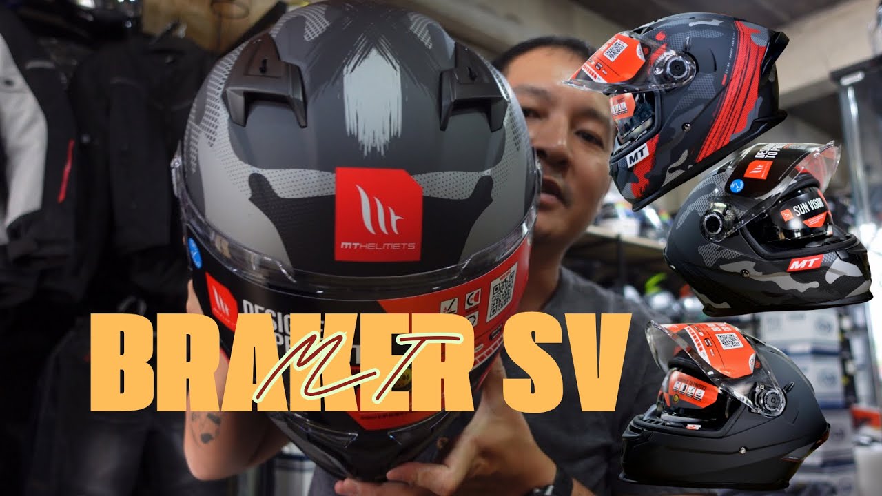 หมวกกันน๊อค MT รุ่นใหม่ล่าสุด BRAKER SV