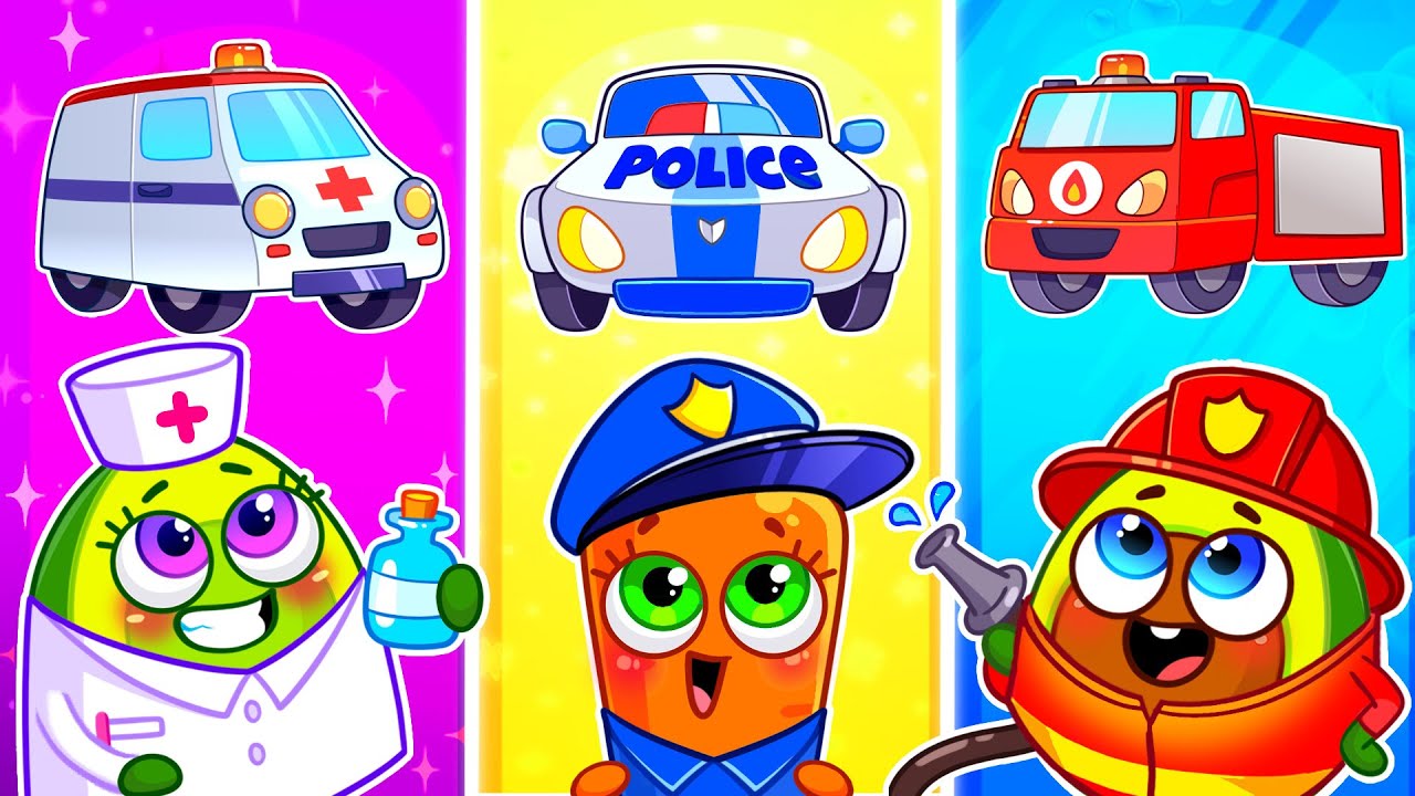 Let's Go Police Monster Truck and Rescue Team! ✨ || Best Kids Cartoon by Pit & Penny Stories 🥑💖