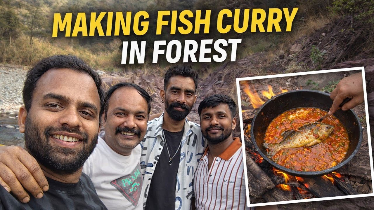 Making Fish Curry in the Deep Forest | Real Jungle Cooking