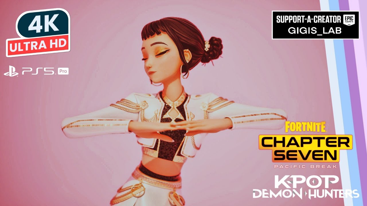 FORTNITE / KPOP DEMON HUNTERS GOLDEN ZOEY Skin Showcase Before You Buy Review 4K HDR