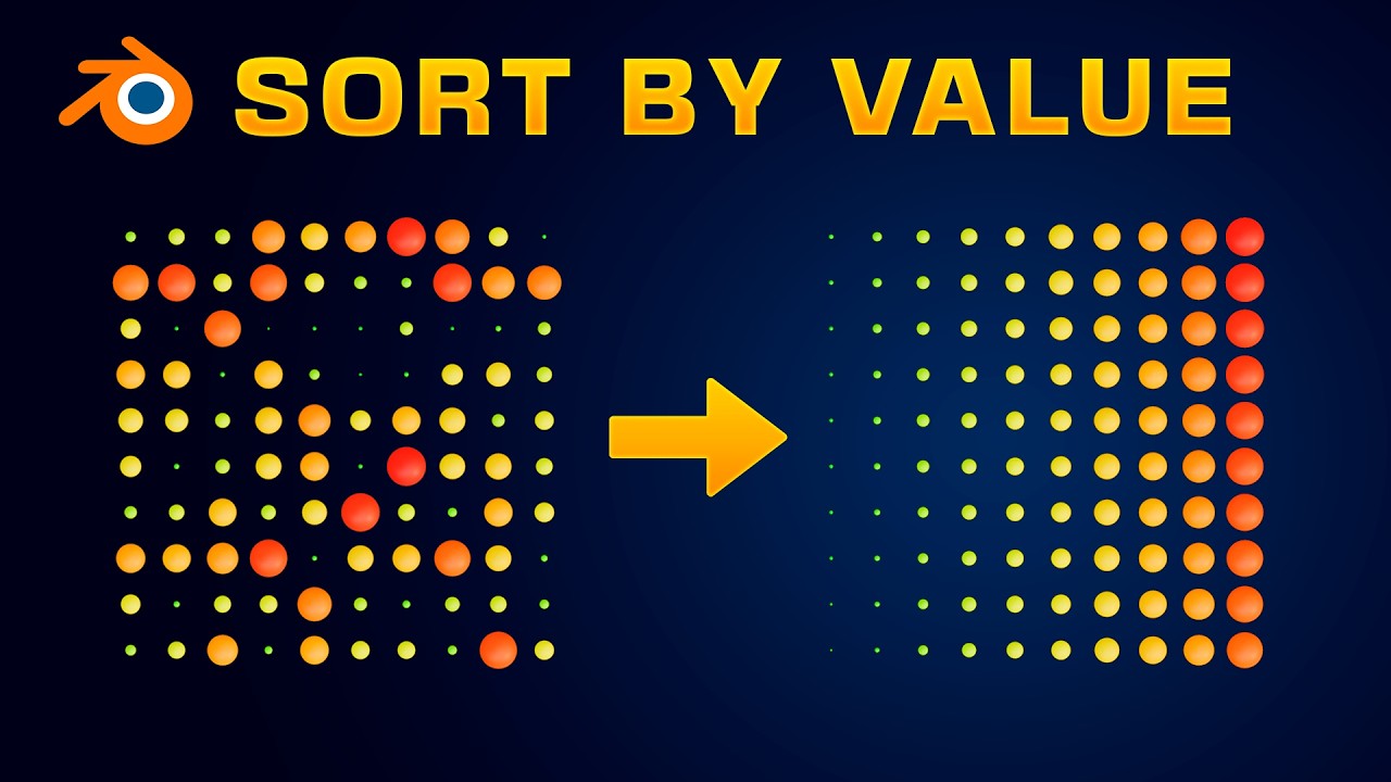 How to Sort Objects by Any Value in Blender | 3D Data Visualization