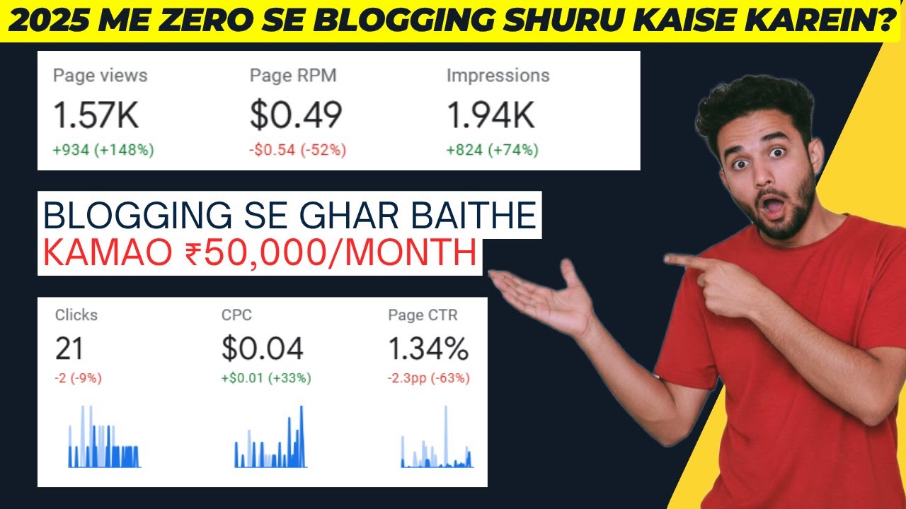 Blogging Kya Hai? 2025 Me Blog Se Paise Kaise Kamaye | Full Beginner Guide in Hindi 💻