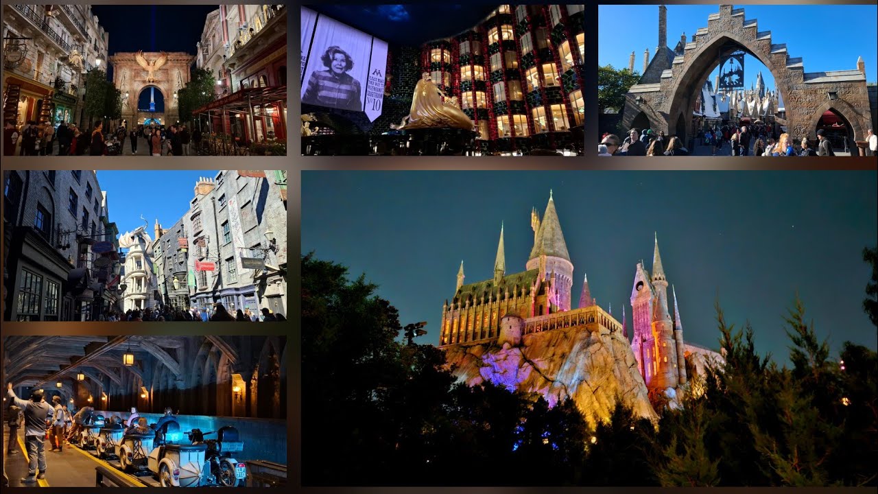 A TRILOGY OF Harry Potter Theme Parks, Hogsmeade, Diagon Alley, The Ministry of Magic & Hogwarts 