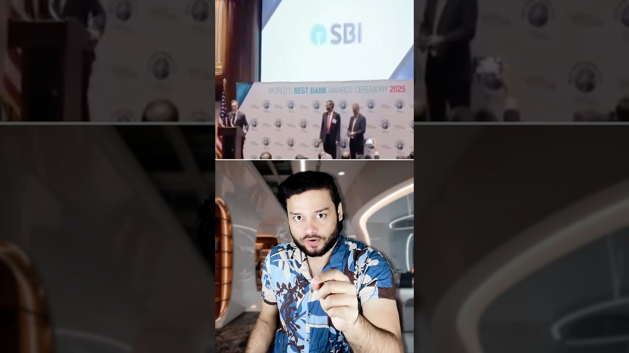 LOL! India&rsquo;s Worst Bank SBI Got &lsquo;Best GLOBAL Bank Award&rsquo; (Actually) #shorts
