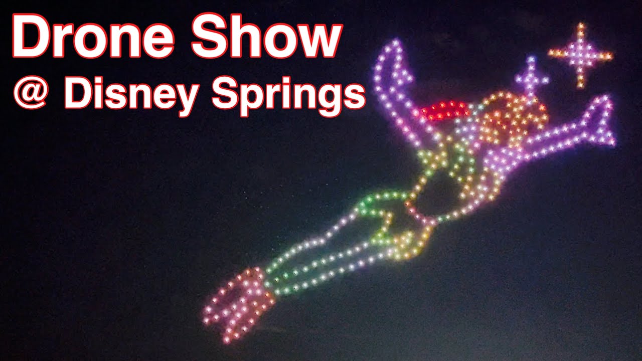 Drone Show At Disney Springs, Florida - Dreams That Soar