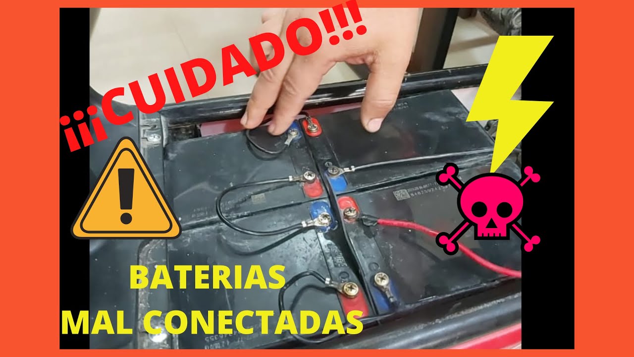 PELIGRO DE UNA MALA CONEXIÓN DE BATERÍAS EN UNA MOTO ELÉCTRICA.