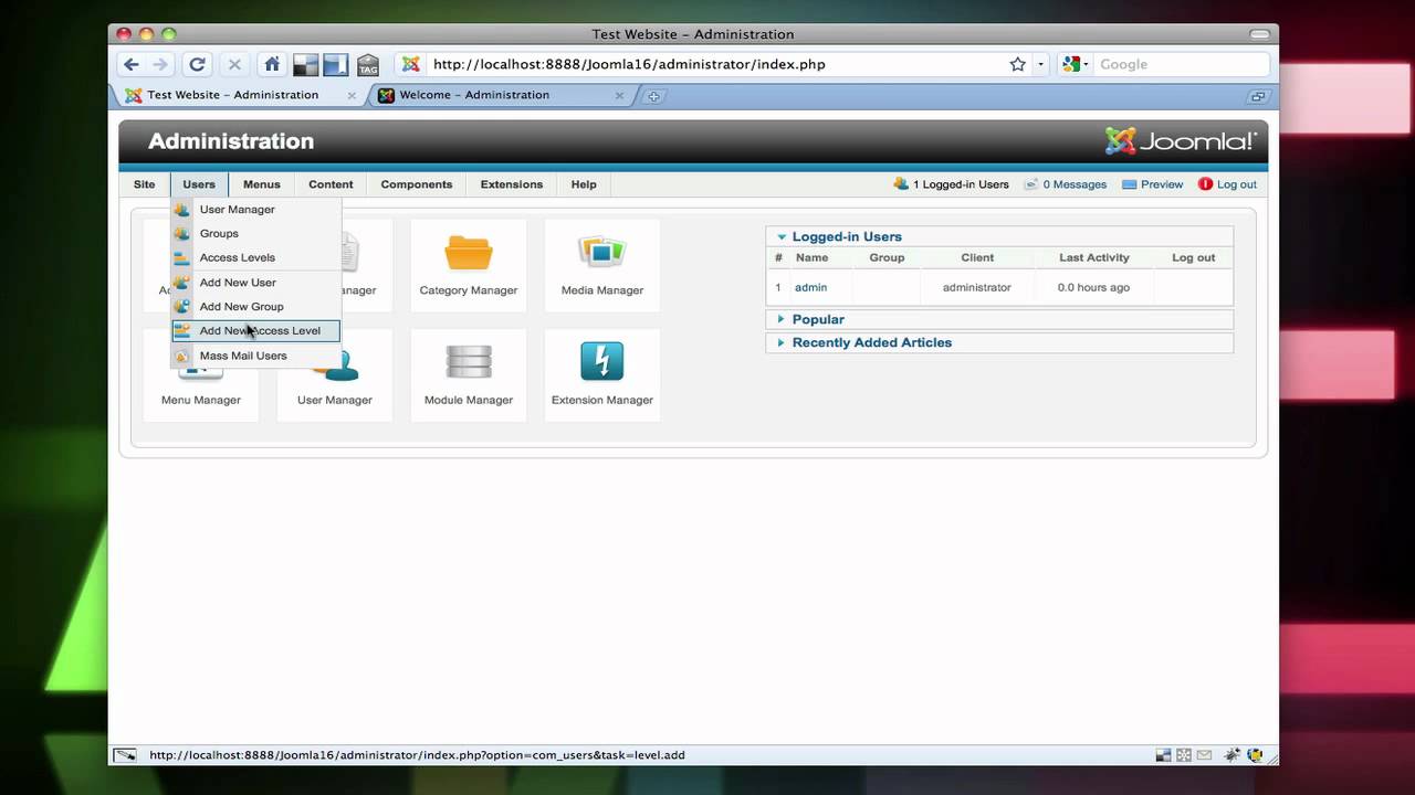 NEW! Joomla! 1.6 Alpha 2 Sneak Peek (HD)