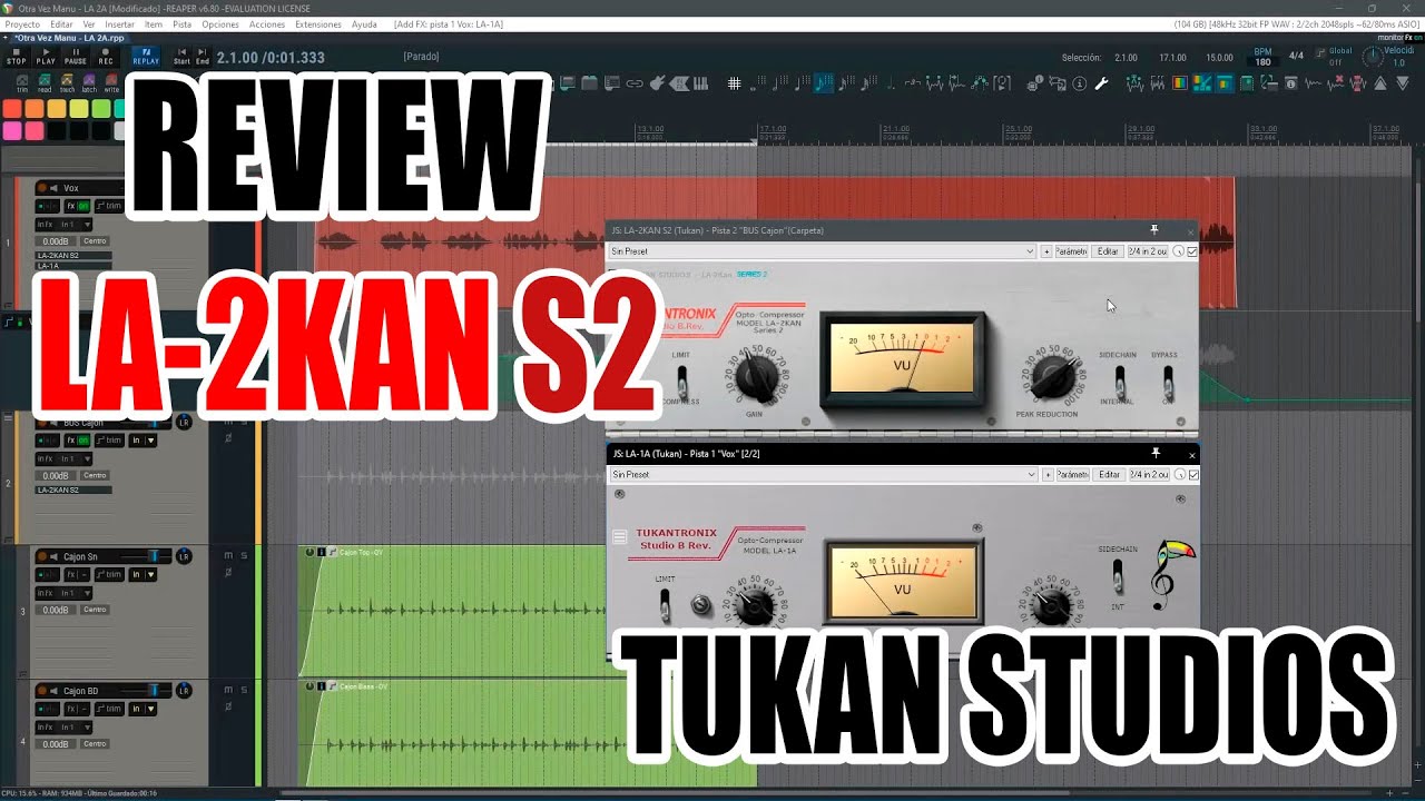 Free MIX Audio | Review Tukan Studios LA-2KAN Series 2 | Emulación de TELETRONIX LA 2A