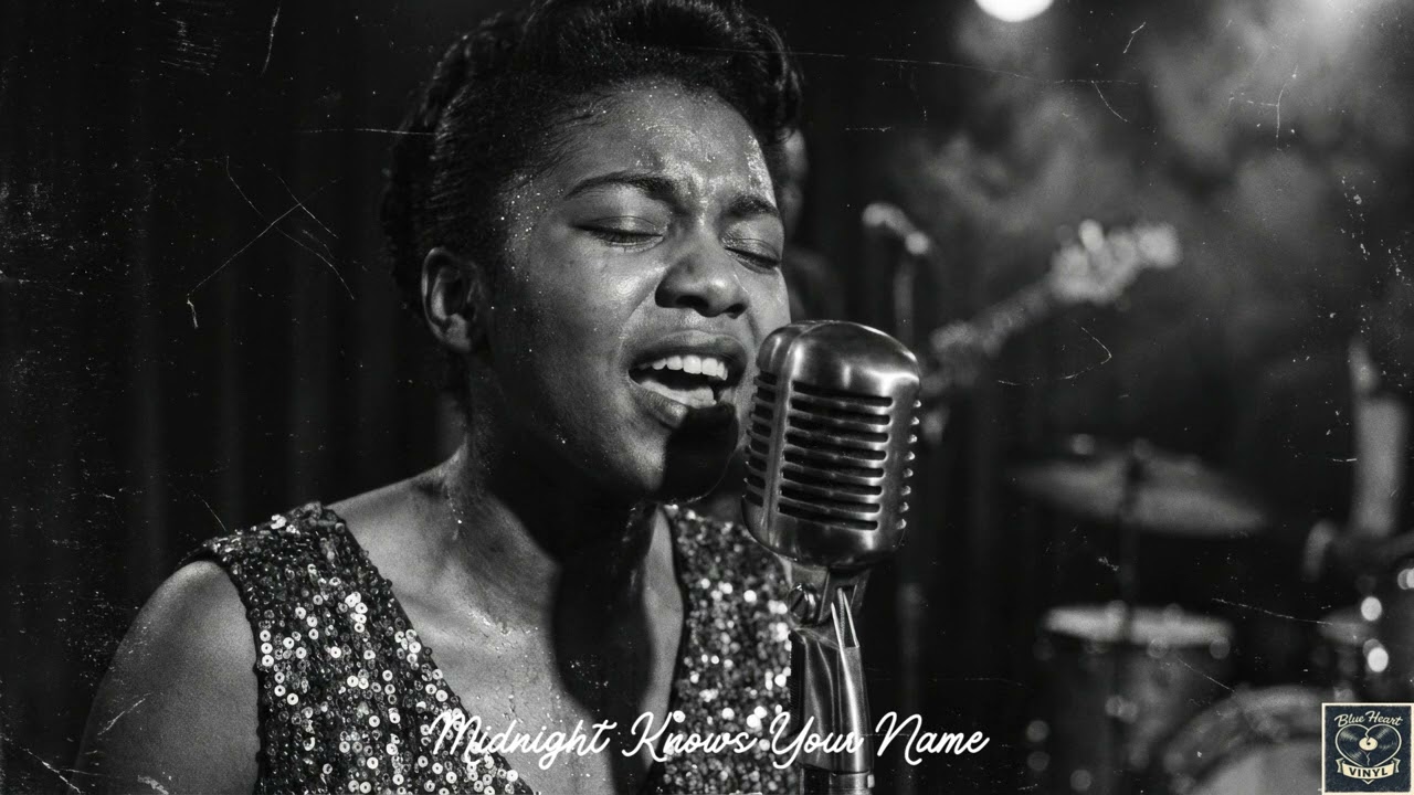Midnight Knows Your Name - (1950s Style) Soul & Blues Ballad / Female Version / Blue Heart Vinyl