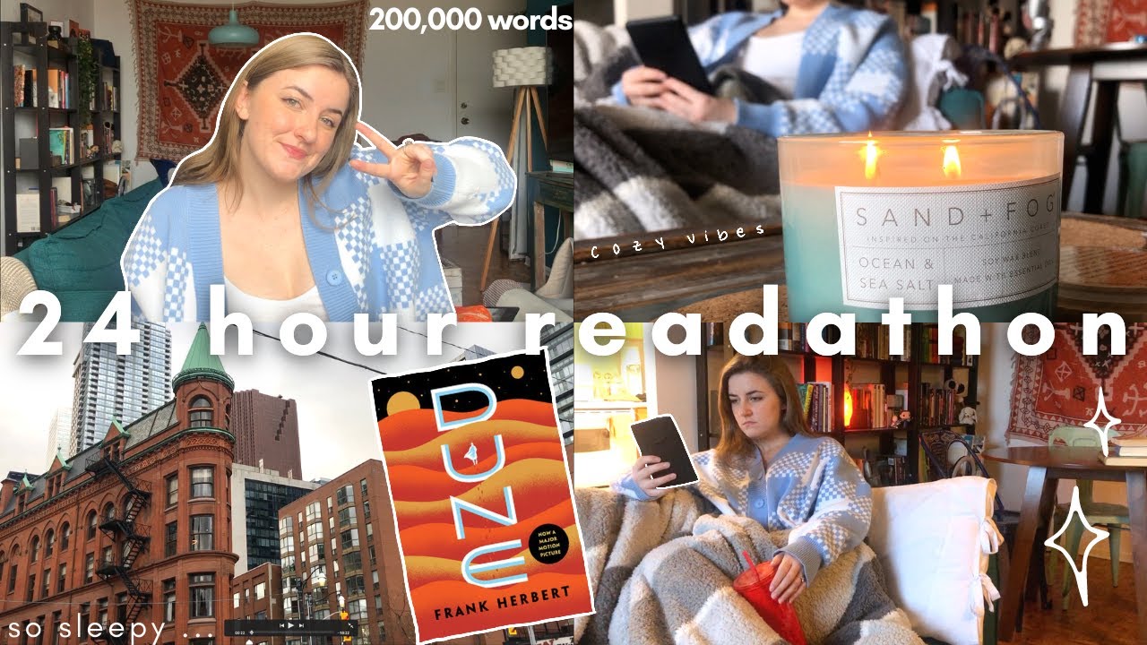 me vs. dune | a cozy 24 hour readathon 😴